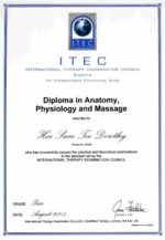 ITEC - Diploma In Anatomy, Physiology And Massage